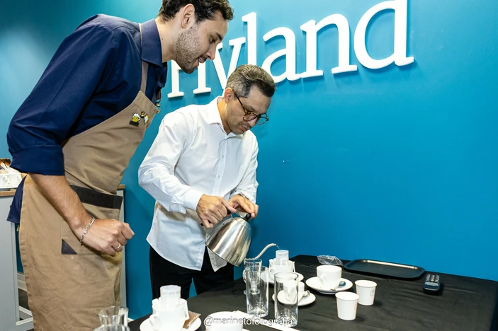Café corporativo com a Hyland