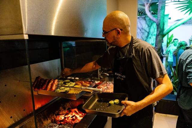 Case Lacoste em evento Grill Experience