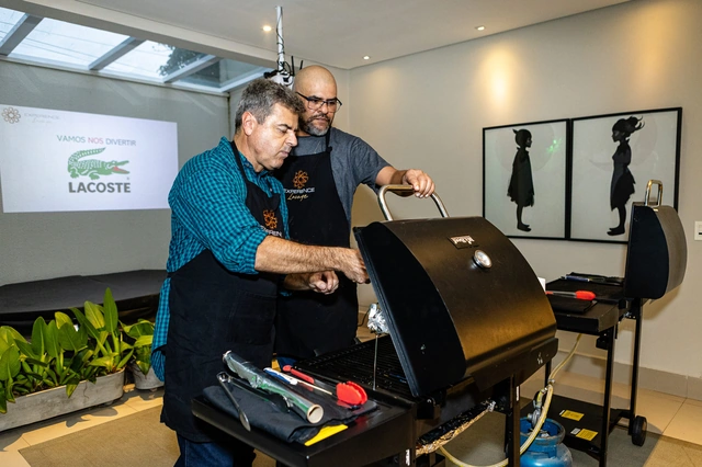 Case Lacoste em evento Grill Experience