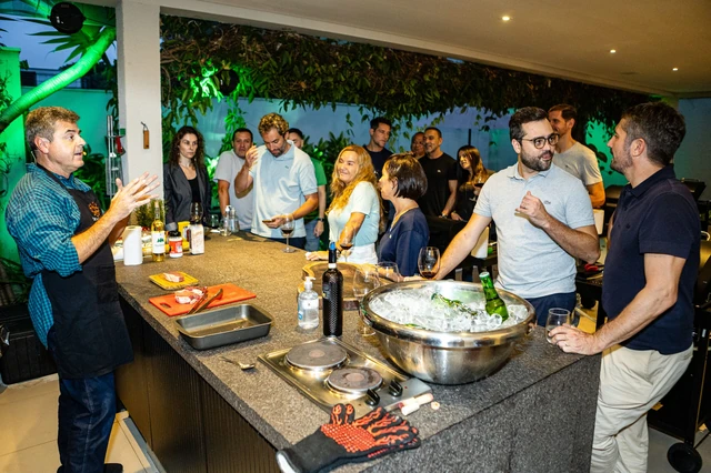 Case Lacoste em evento Grill Experience