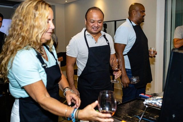 Case Lacoste em evento Grill Experience