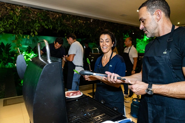 Case Lacoste em evento Grill Experience