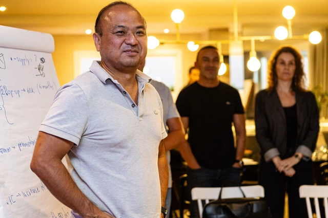 Case Lacoste em evento Grill Experience