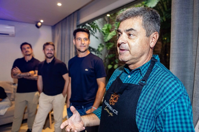 Case Lacoste em evento Grill Experience