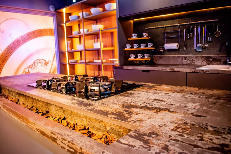 Espaço Lounge Gourmet, local para jantares corporativos aliando gastronomia de excelência.