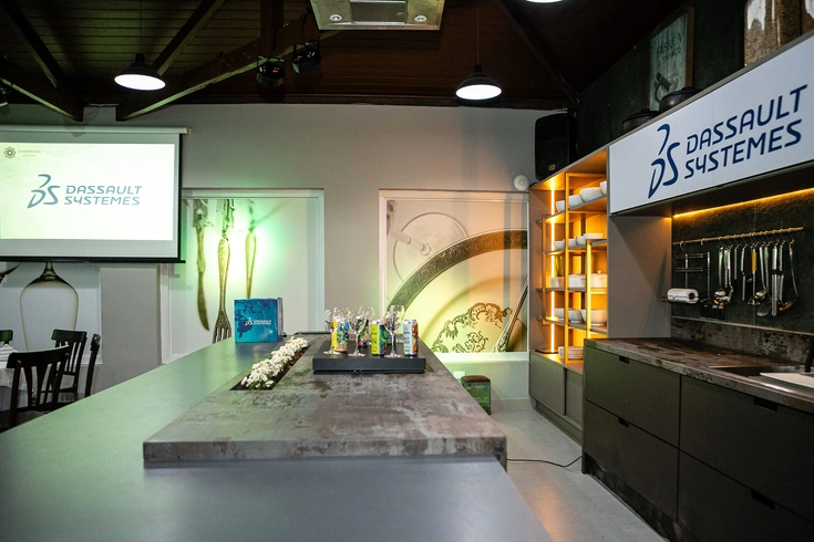 Espaço Lounge Gourmet, local para jantares corporativos aliando gastronomia de excelência.