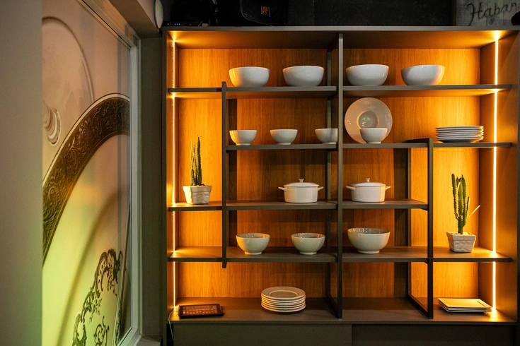 Espaço Lounge Gourmet, local para jantares corporativos aliando gastronomia de excelência.