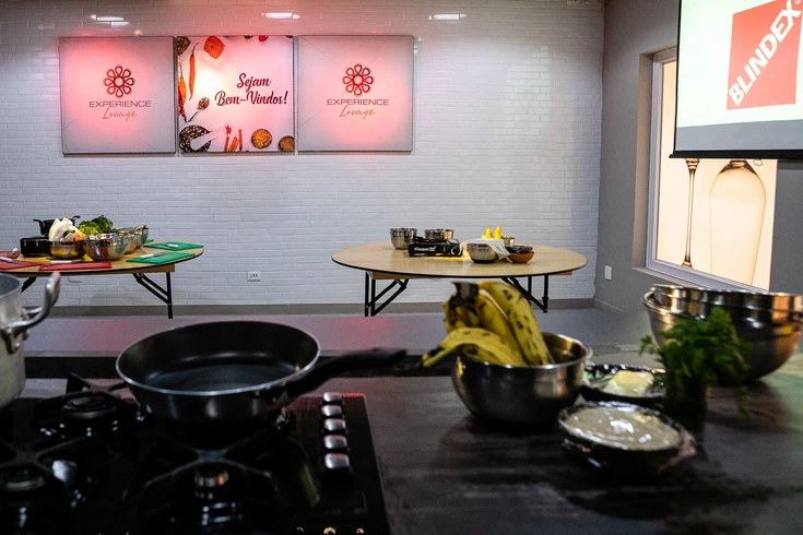 Espaço Lounge Gourmet, local para jantares corporativos aliando gastronomia de excelência.