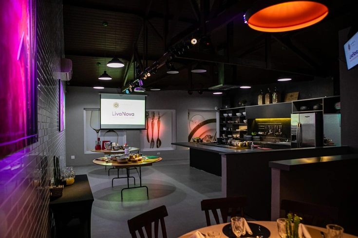 Espaço Lounge Gourmet, local para jantares corporativos aliando gastronomia de excelência.