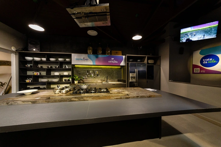 Espaço Lounge Gourmet, local para jantares corporativos aliando gastronomia de excelência.