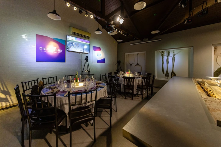 Espaço Lounge Gourmet, local para jantares corporativos aliando gastronomia de excelência.